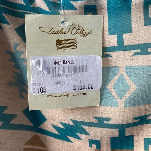 Tasha Polizzi Printed Maxi Skirt Ruffle Hem SZ L or XL NEW - Picture 7 of 8